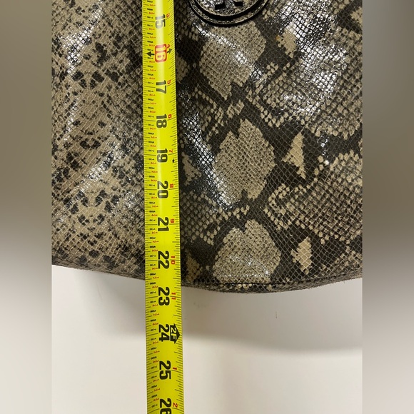 Tory Burch Snake Print Shoulder Bag - Tan and Black - Picture 2 of 14